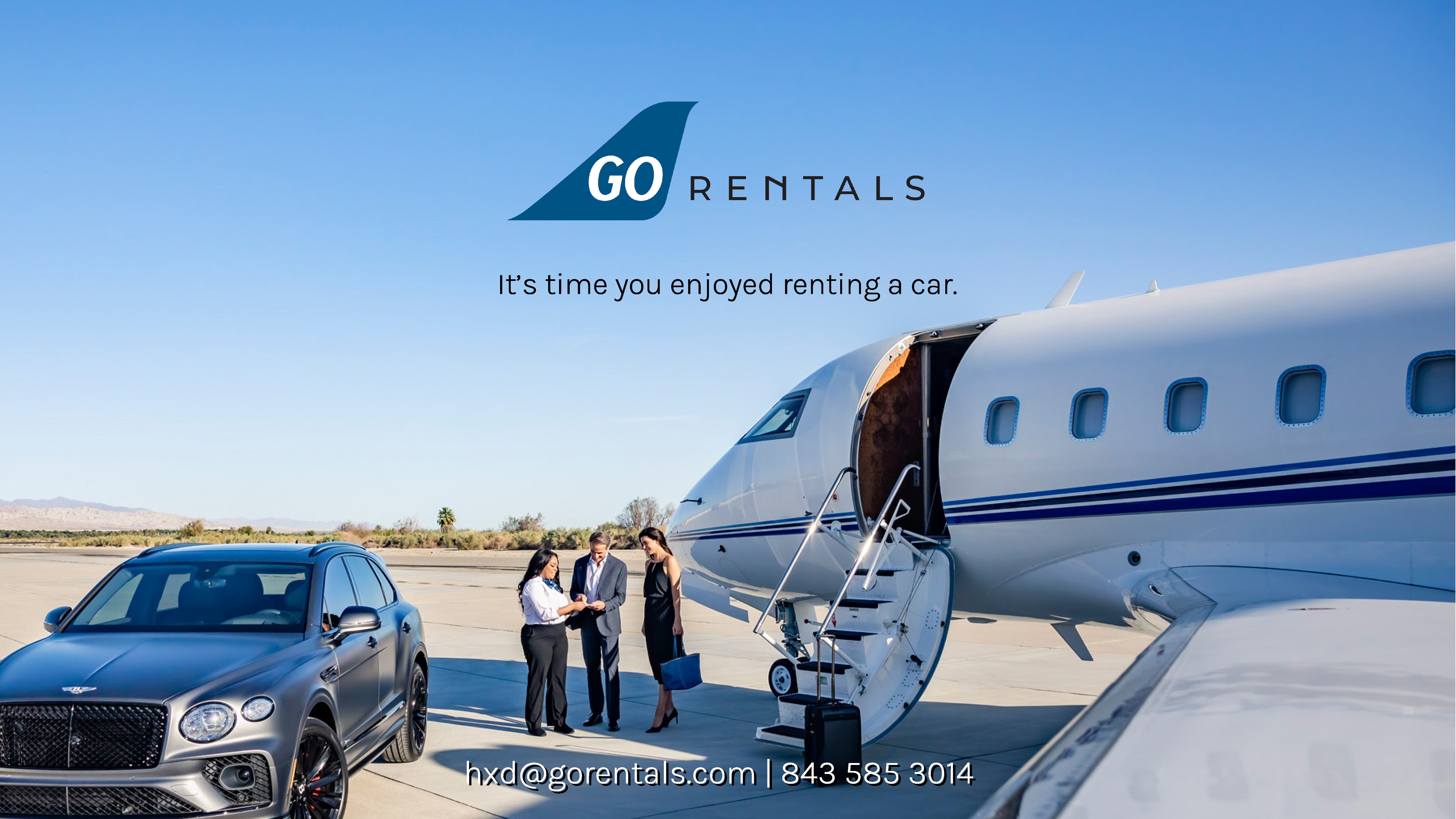 Go Rentals - It's time you enjoyed renting a car. Click to Email or Call 843 585 3014.